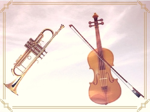 Geige und Trompete