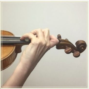 Handstellung auf der Geige